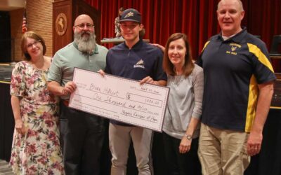 Second annual Megan Elizabeth Keleman Scholarship for the Six District Education Compact awarded.